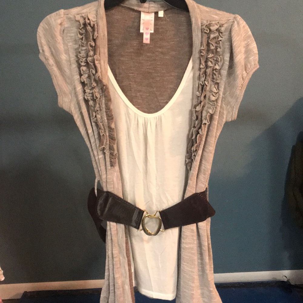 Shirt with belt